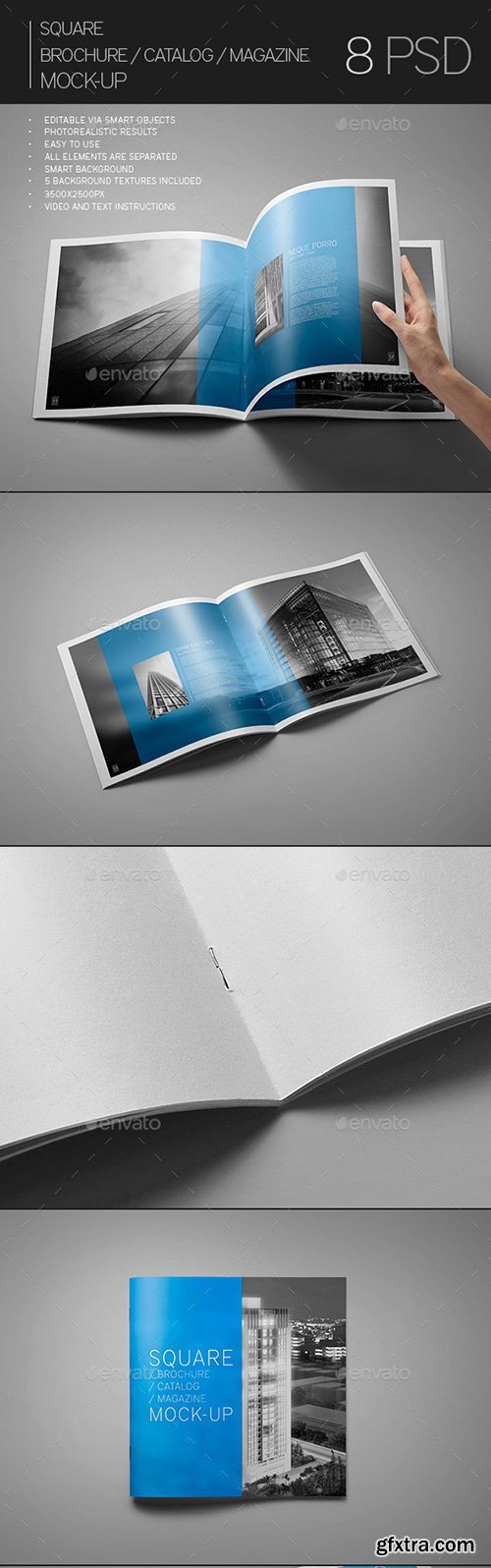 GraphicRiver - Square Brochure / Catalog / Magazine Mock-Up 8824672