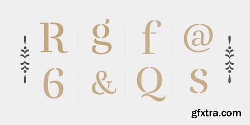 Rufina Stencil Font Family $110 Rufina Stencil Font Family $110