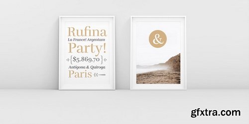 Rufina Stencil Font Family $110