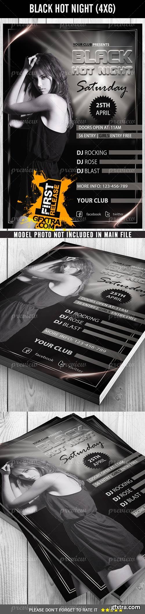 CodeGrape - Black Hot Night Party Flyer 2615 CodeGrape - Black Hot Night Party Flyer 2615