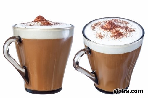 Collection of cappuccino cup of American coffee foam 25 HQ Jpeg