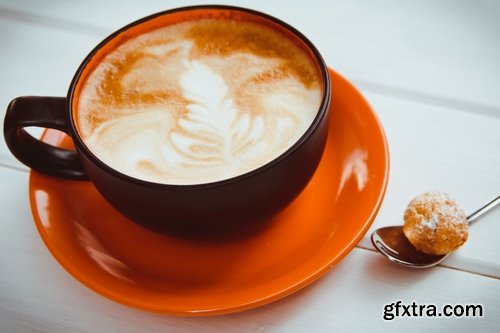 Collection of cappuccino cup of American coffee foam 25 HQ Jpeg