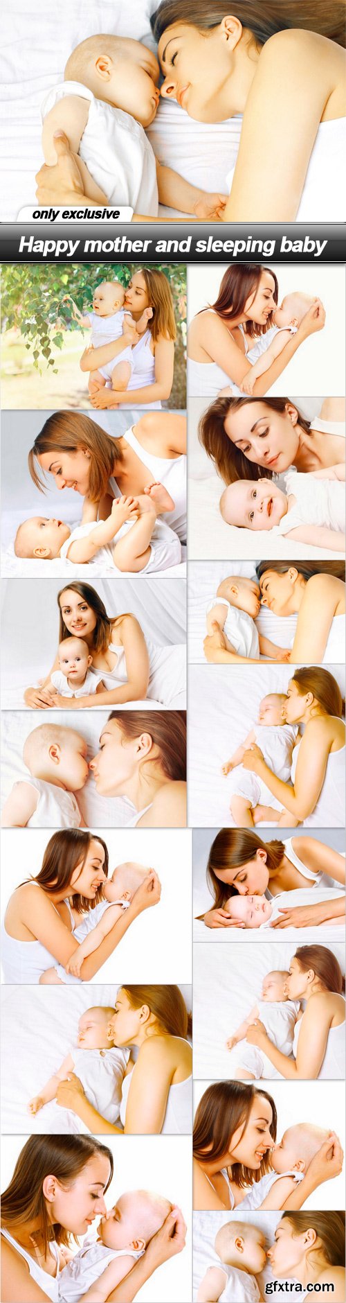 Happy mother and sleeping baby - 15 UHQ JPEG Happy mother and sleeping baby - 15 UHQ JPEG