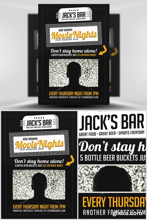 Movie Nights Flyer Template v2 Movie Nights Flyer Template v2