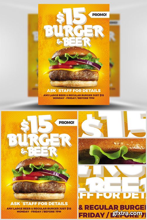 Burger and Beer Flyer Template Burger and Beer Flyer Template
