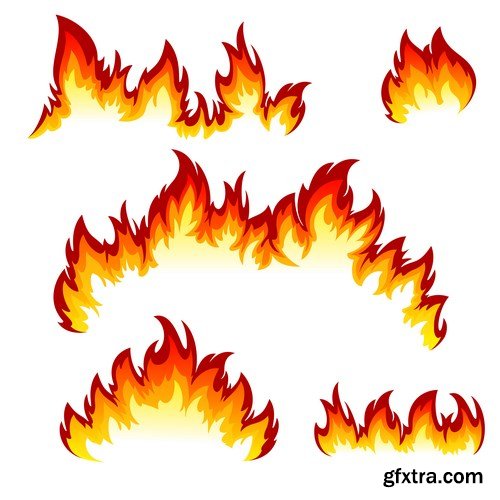Fire Vector Design Elements - 25xEPS Fire Vector Design Elements - 25xEPS