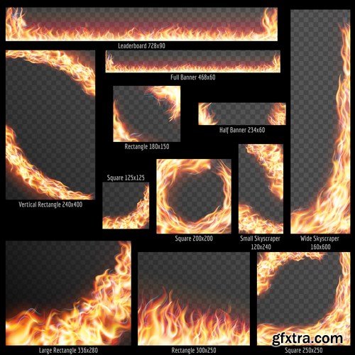 Fire Vector Design Elements - 25xEPS Fire Vector Design Elements - 25xEPS