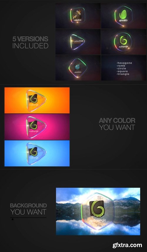 Videohive - Glass Logo Reveal Pack - 16912024