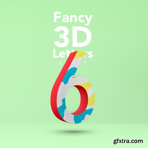 Fancy 3D Letter PSD Text Effect Fancy 3D Letter PSD Text Effect