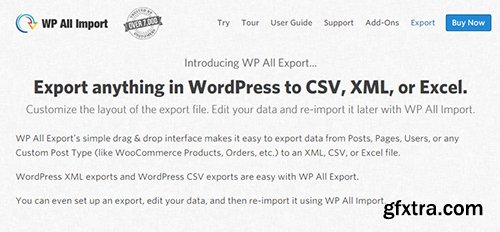 WP All Export Pro v1.3.1 - Export anything in WordPress to CSV XML or Excel