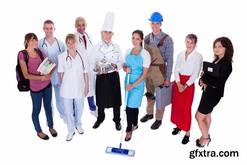 Collection of different professions builder doctor working businessman 25 HQ Jpeg