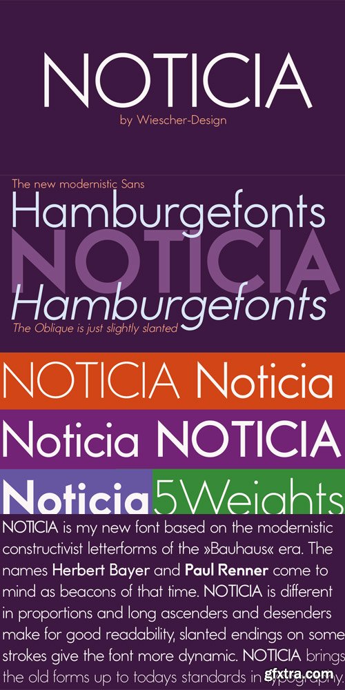 Noticia Font Family $55