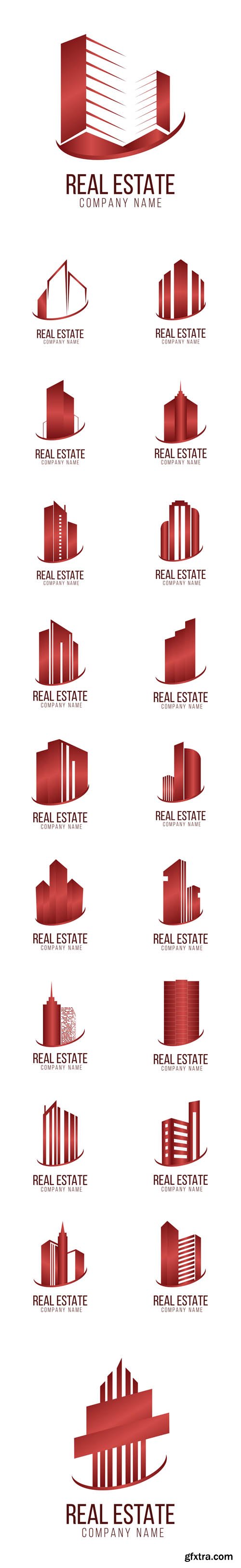 Vector Set - Real Estate Logo Architecture Symbol Vector Set - Real Estate Logo Architecture Symbol
