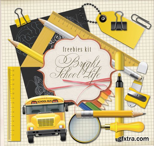 Scrap Kit - Bright School Life
