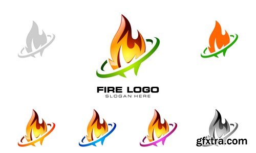 Fire Vector Design Elements 2 - 25xEPS