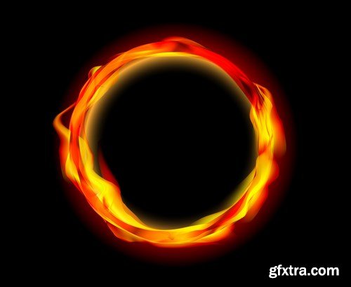 Fire Vector Design Elements 2 - 25xEPS