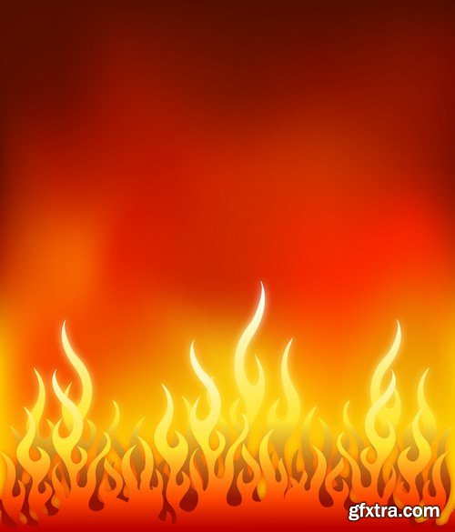 Fire Vector Design Elements 2 - 25xEPS