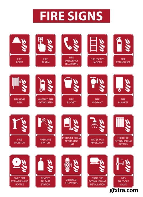 Fire Vector Design Elements 2 - 25xEPS