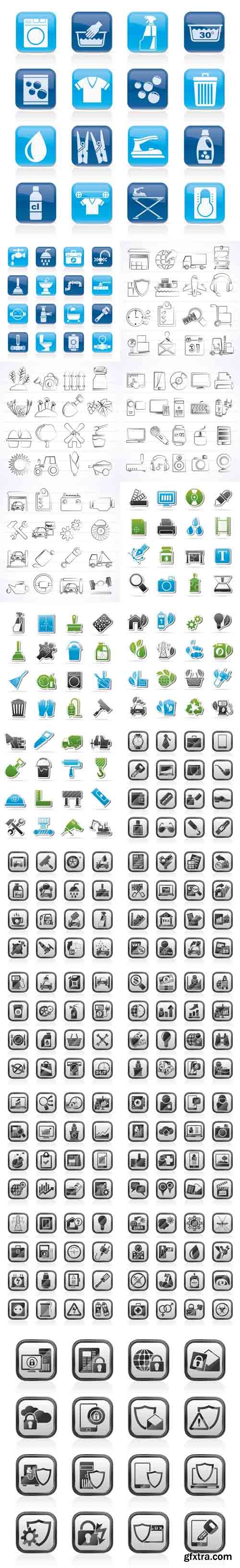 Vector Set - 20 Different Icons Mix 2