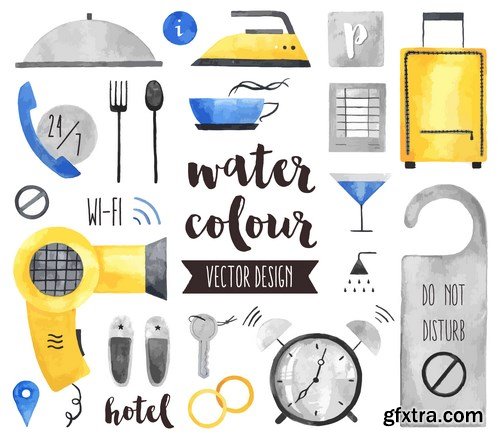 Water Color Vector Design 2 - 13xEPS