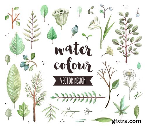 Water Color Vector Design 2 - 13xEPS