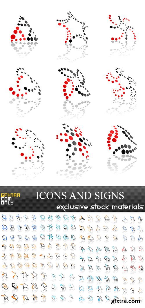 Icons and Signs - 12 EPS