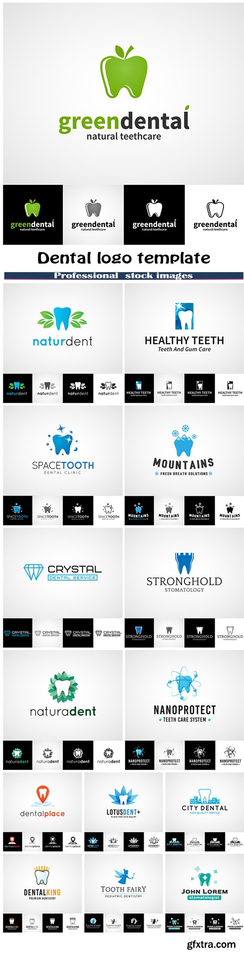Dental Logo Templates 16xEPS