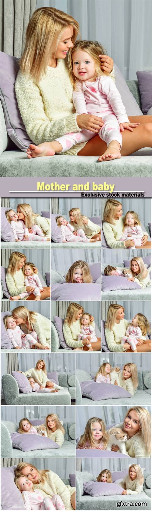 Mother and Baby Playing and Smiling 15xJPG Mother and Baby Playing and Smiling 15xJPG