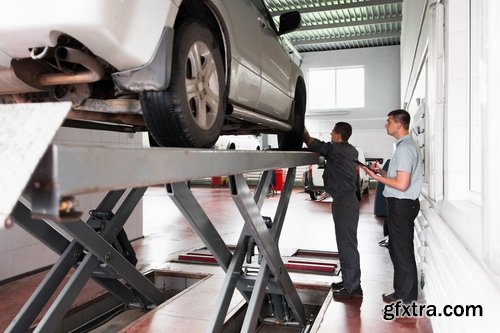 Collection car diagnostics car mechanic auto repair shop 25 HQ Jpeg