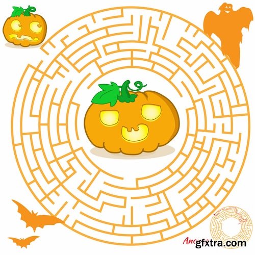Collection maze puzzle baby animals illustration for children's books 25 EPS Collection maze puzzle baby animals illustration for children's books 25 EPS