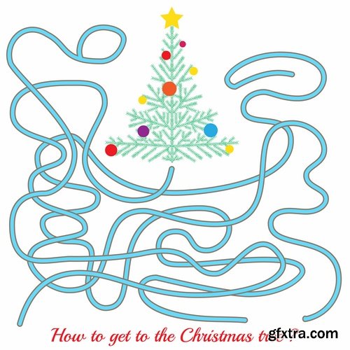 Collection maze puzzle baby animals illustration for children's books 25 EPS Collection maze puzzle baby animals illustration for children's books 25 EPS