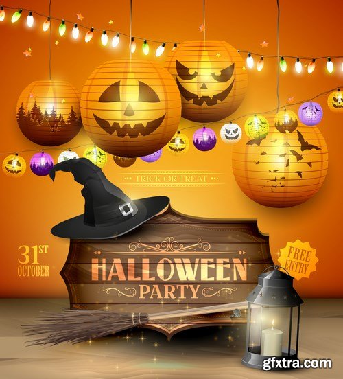 Halloween Party Design Elements 2 - 25xEPS