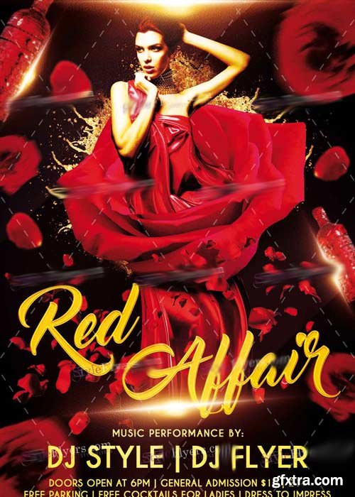 Red Affair V1 PSD Flyer Template