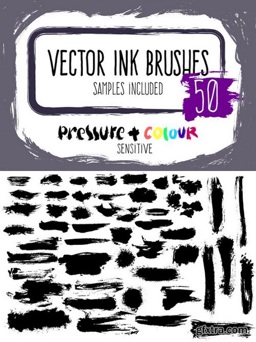 CM - Vector ink brushes set 875989