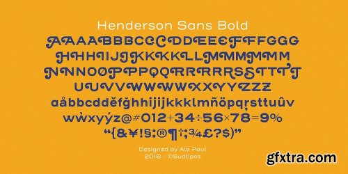 Henderson Sans Font Family - 28 Fonts
