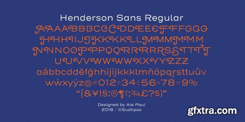 Henderson Sans Font Family - 28 Fonts