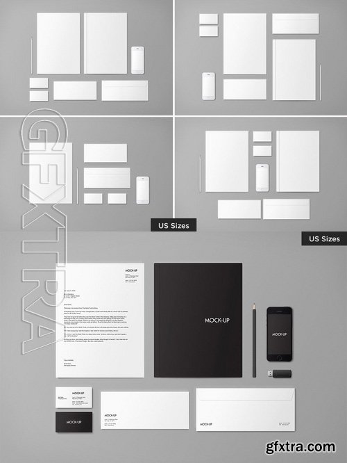 Stationery Mock-up - US Sizes