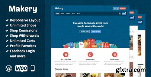 ThemeForest - Makery v1.1.7 - Marketplace WordPress Theme - 9609178