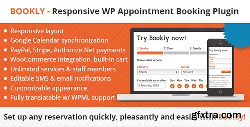 CodeCanyon - Bookly Booking Plugin v10.5 - Responsive Appointment Booking and Scheduling - 7226091