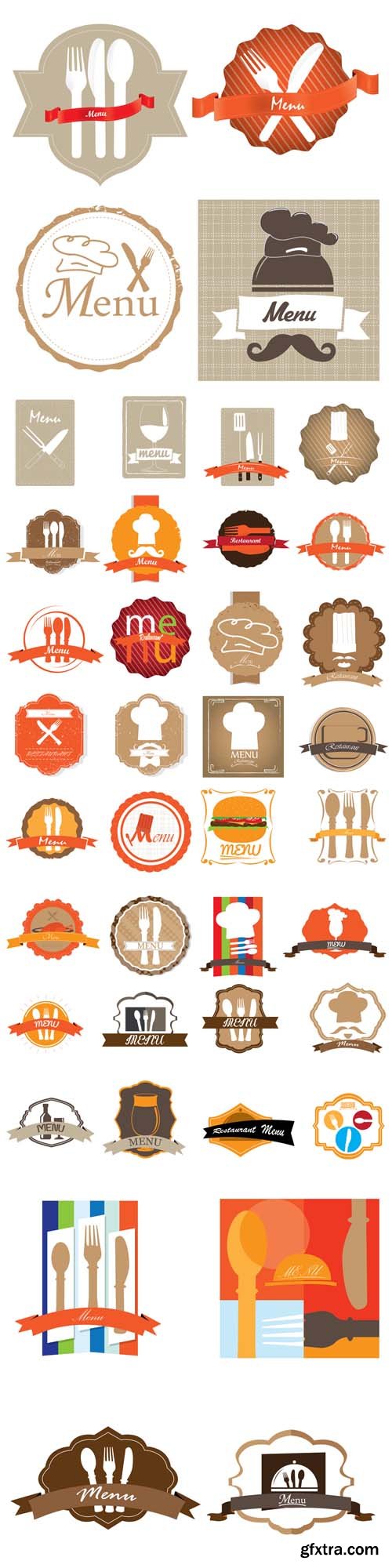 Vector Set - Design Menu Labels Vector Set - Design Menu Labels