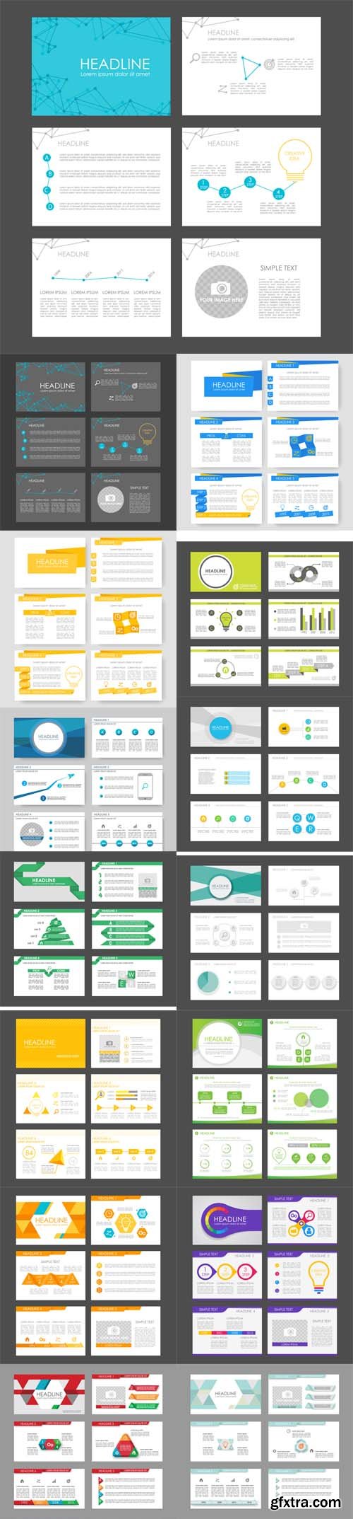 Vector Set - Infographic Elements for Presentation Templates Vector Set - Infographic Elements for Presentation Templates