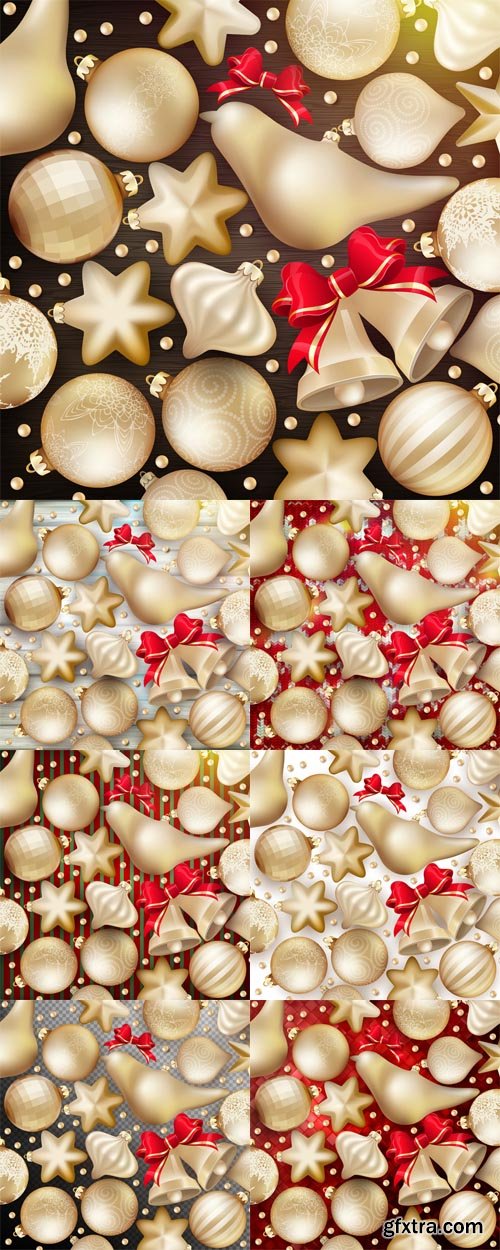 Vector Set - Christmas Decoration Backgrounds