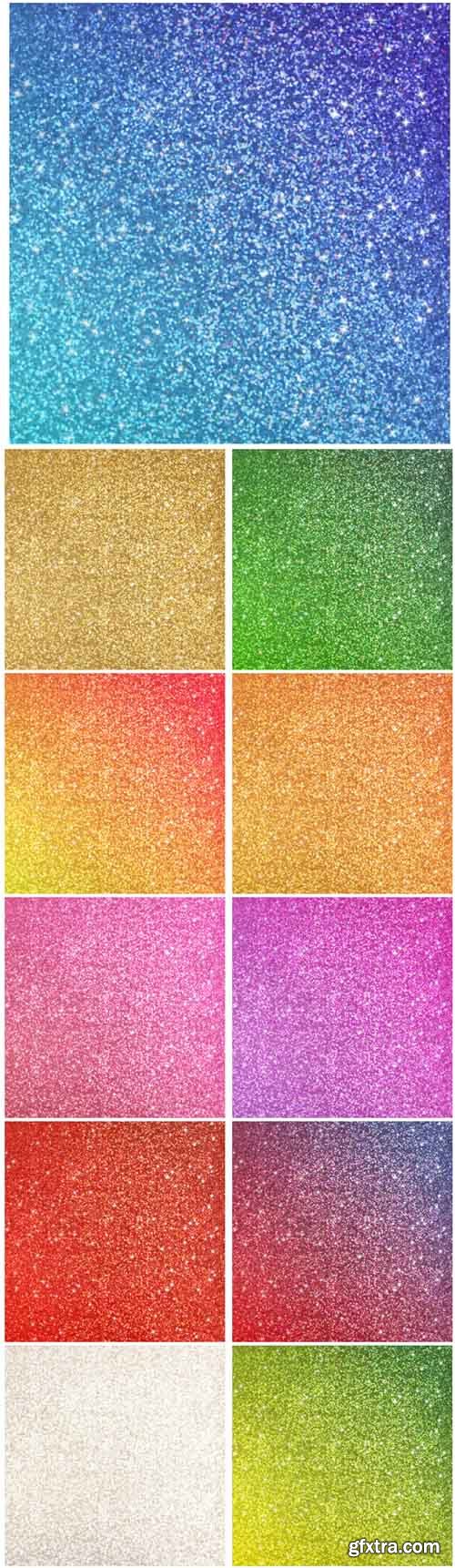 Vector Set - Color Glitter Backgrounds, Shiny Texture Vector Set - Color Glitter Backgrounds, Shiny Texture