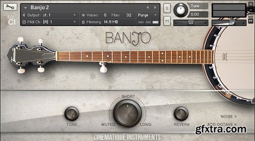 Cinematique Instruments Banjo 2 KONTAKT WAV-0TH3Rside