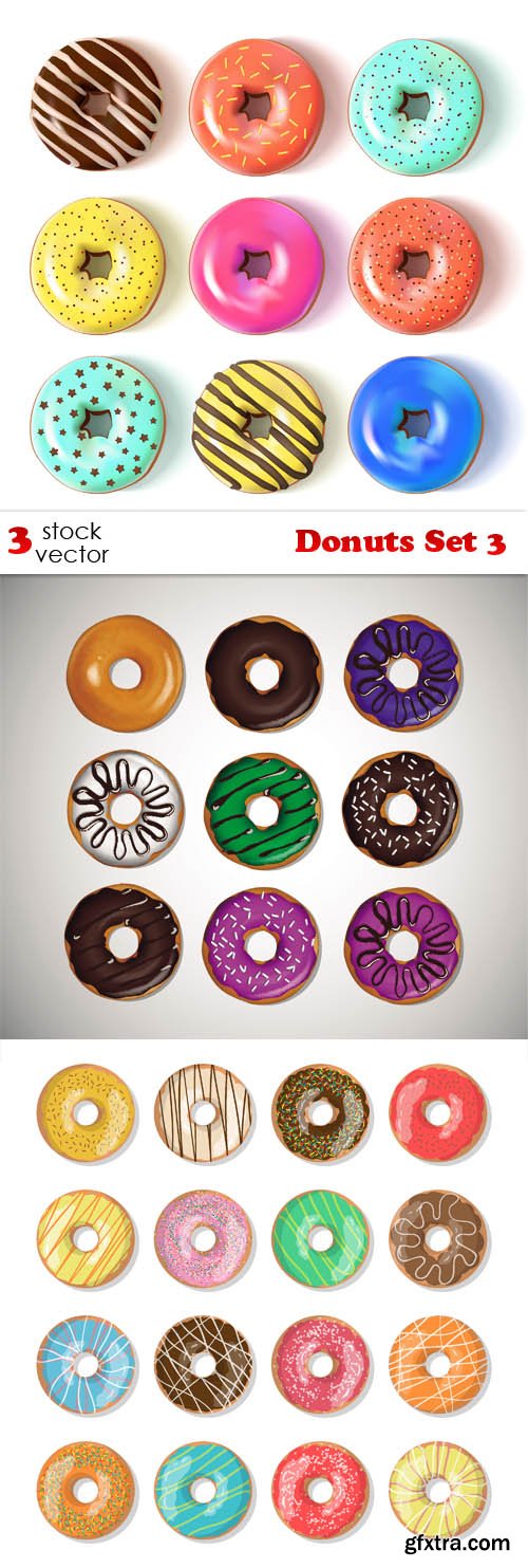 Vectors - Donuts Set 3