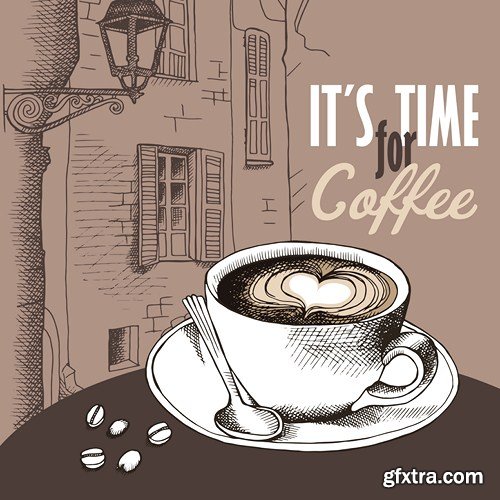 Coffee vector, 10 ? EPS