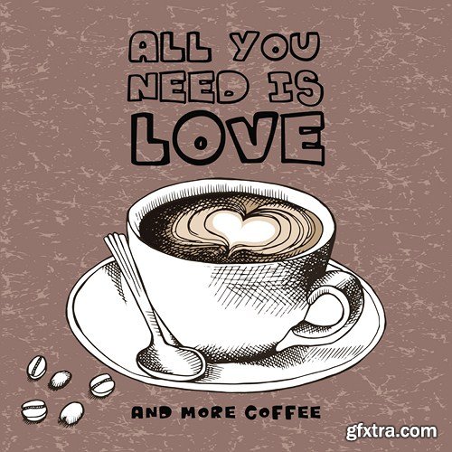 Coffee vector, 10 ? EPS