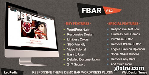 CodeCanyon - FBar v1.5 - Responsive WordPress Demo Switch Bar Plugin - 5117122