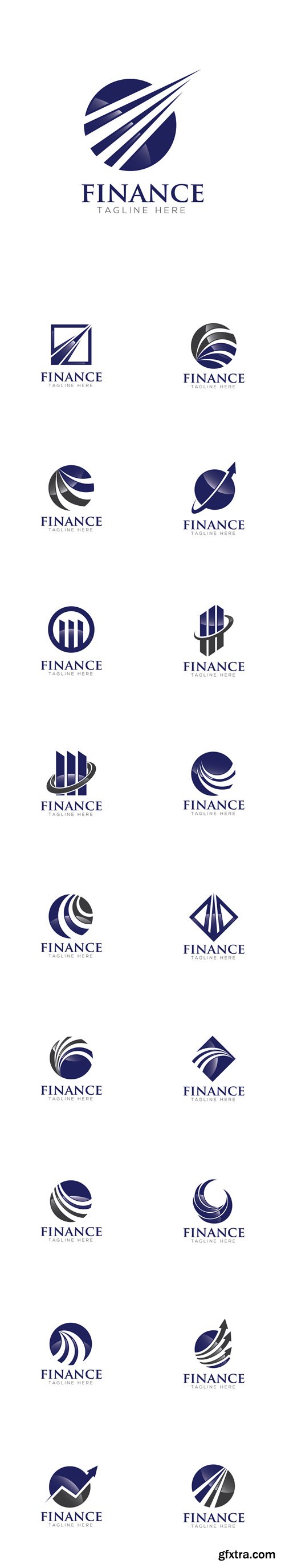 Vector Set - Finance Concept Logo Design Vector Set - Finance Concept Logo Design