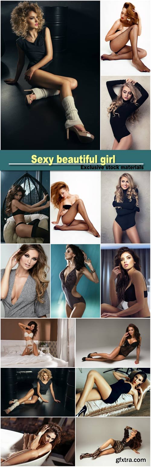 Sexy Girl with Beautiful Hair & Glamour Makeup 16xJPG